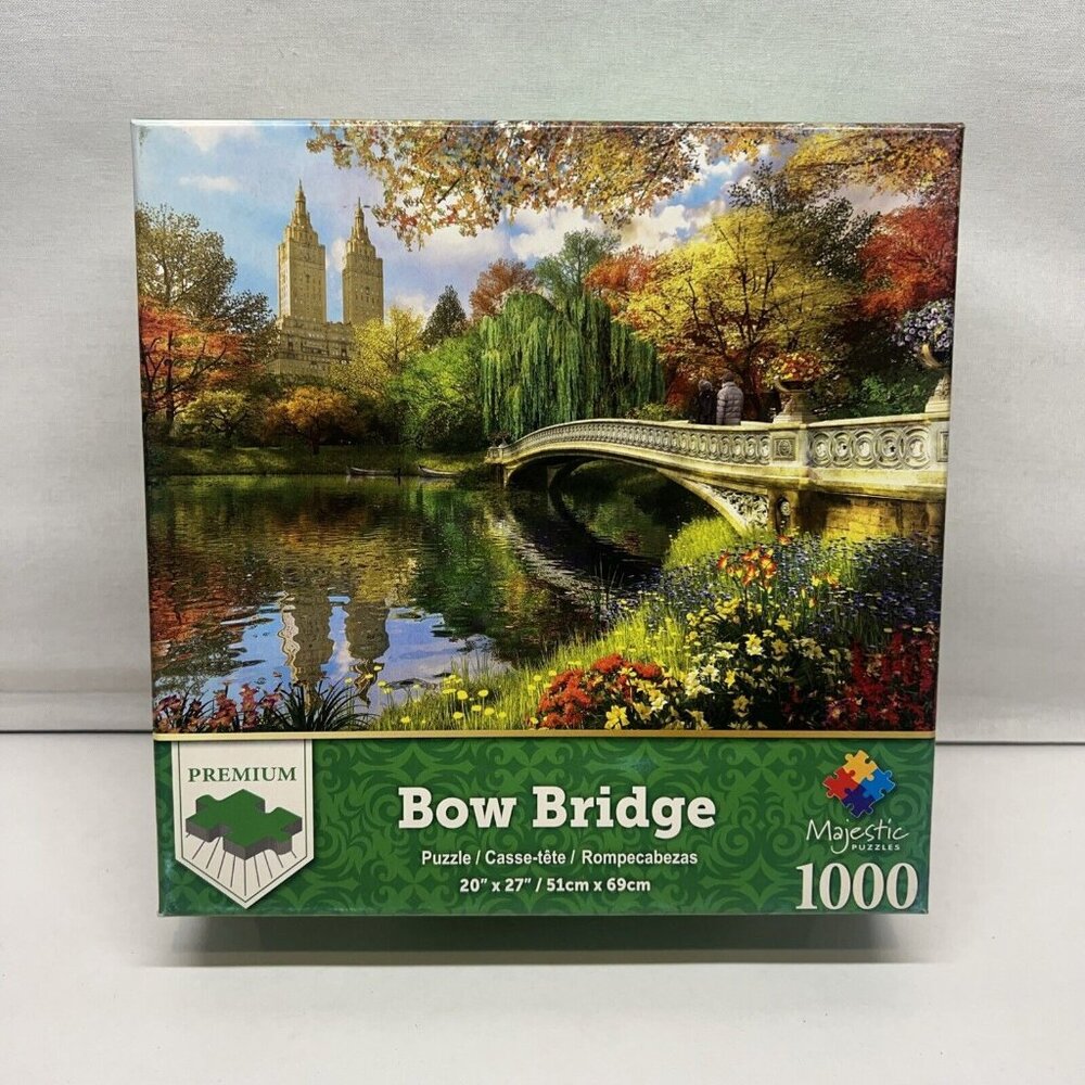 Majestic Puzzle 1000 Pcs Central Park Bow Bridge NY City Autumn Landscape
